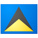 Flagge St. Lucia